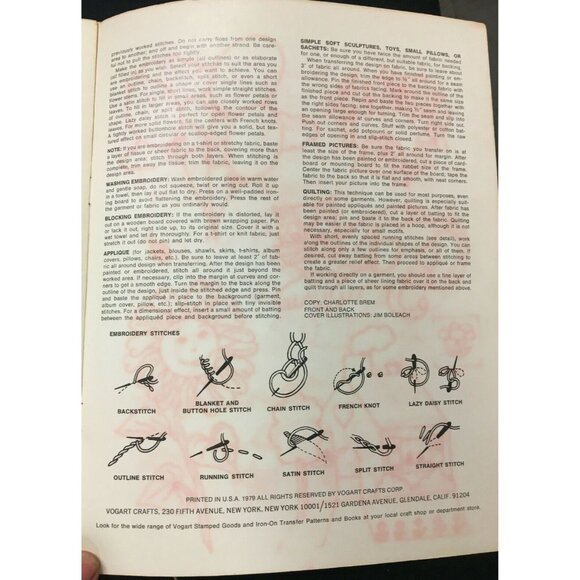 Vogart Craft "Iron-onTransfers for Babies and Toddlers" Leaflet #1985 - Picture 4 of 4